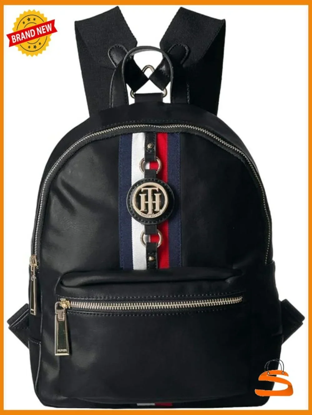 Mini Nylon Backpack with Adjustable Straps and Multiple Pockets